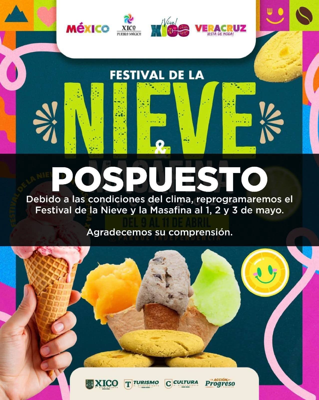 REPROGRAMAN EL “FESTIVAL DE LA NIEVE Y LA MASAFINA” EN XICO POR CONDICIONES CLIMÁTICAS