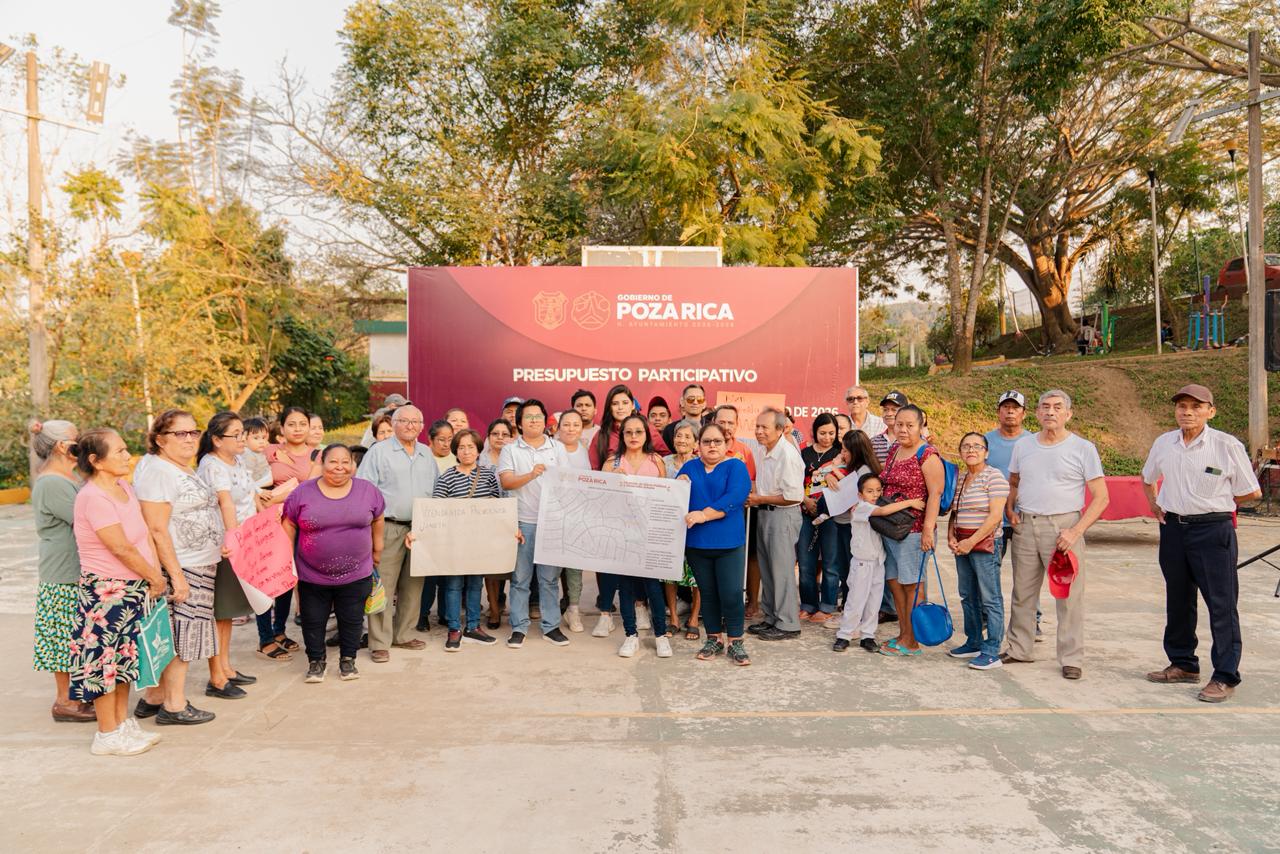 Por primera vez en Poza Rica se pone en marcha el Presupuesto Participativo, un ejercicio donde la ciudadanía propone y define las obras que necesita su entorno.